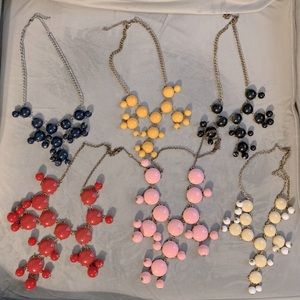 Statement bubble necklaces - lot of 6